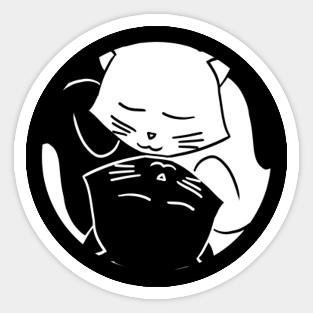 Yin Yang Cats Chinese Tai Chi Symbol Cool Holiday Yin Yang
