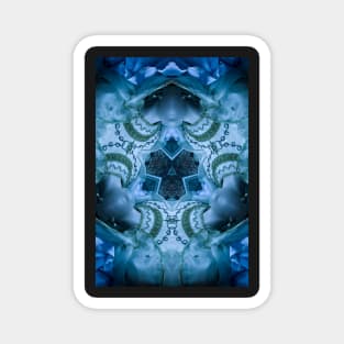 Blue pattern Magnet