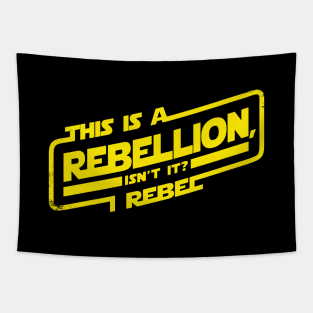 Cool Sci-fi Movie Rogue Rebel Quote For Typography Sci-fi Fans Tapestry