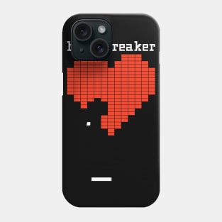 Retro Heart Breaker - Video Game Pixel Bricks Phone Case