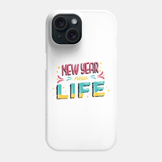 Happy New Year New Life Phone Case by MajorCompany