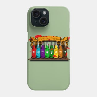 Zombie Perks Top Shelf Zombies Beware on Leaf Green Phone Case