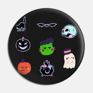 Halloween Sticker Collection Various Pin