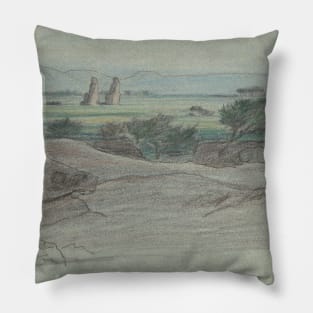 Nile Journey,No. 15 by Elihu Vedder Pillow