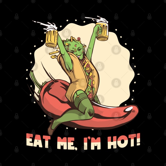 Eat me I'm hot by Emmi Fox Designs