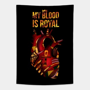 Melanin Heart - My Blood Is Royal Tapestry