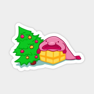 Blobfish christmas gift Magnet