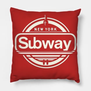 New York Subway NYC Subway Design Pillow