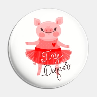 Pig Ballet Dancer Pin