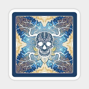 beautiful skull with patterns Magnet