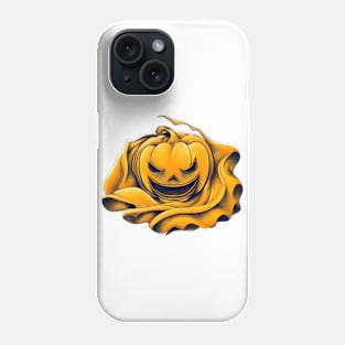 Yellow halloween pumpkin Phone Case