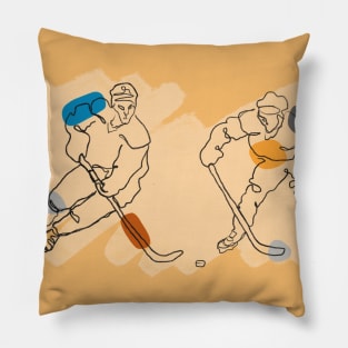 Minimalist hockey game Pillow