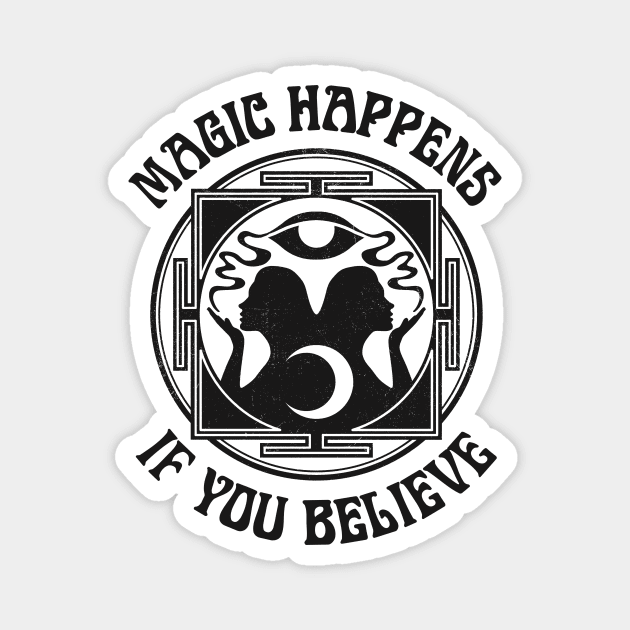 Magic Happens Magnet by HenryBennettArt