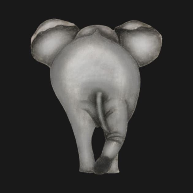 Elephant Derriere by ArtAndBliss
