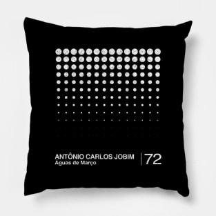 Antonio Carlos Jobim / Minimalist Graphic Artwork Design Pillow