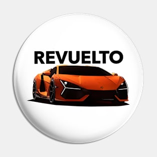 Lamborghini Revuelto Orange Pin