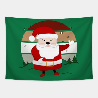 Santa Claus Christmas cartoon Tapestry