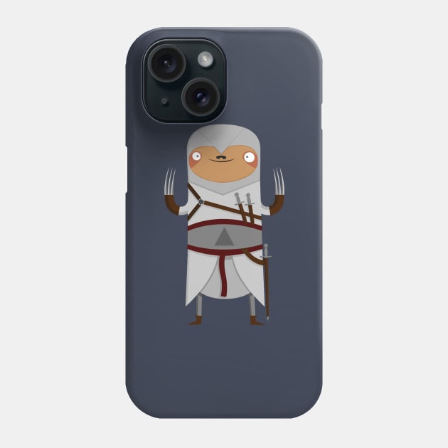 Assassin Sloth Phone Case by Clown