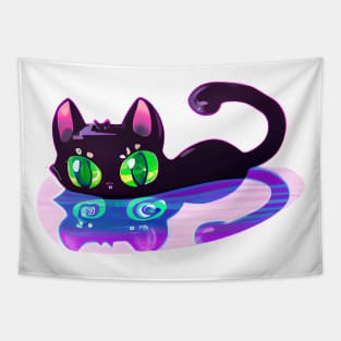 Cat with hypnosis eyes Tapestry
