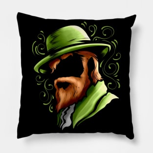 Leprechaun Without Face On St Patricks Day Pillow