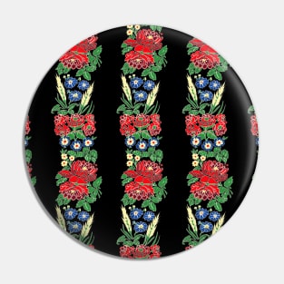 Slavic folklore ribbons black Pin