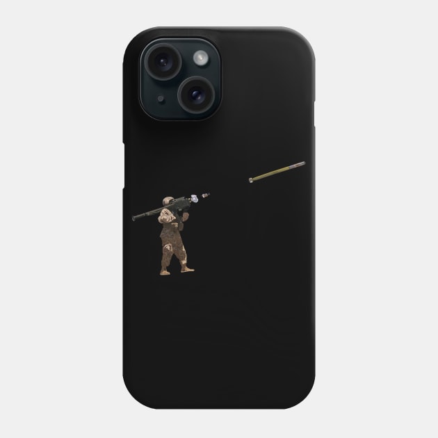 Stinger Gunner - Firing Missile Phone Case by twix123844