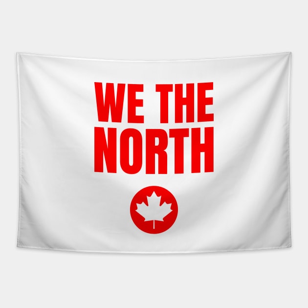 Image: We the north (canada) (red) Tapestry by itemful