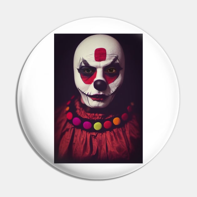 A Creepy, Scary Clown Pin by daniel4510