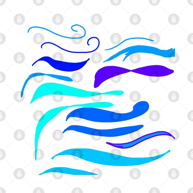 blue water waves beach design by Artistic_st