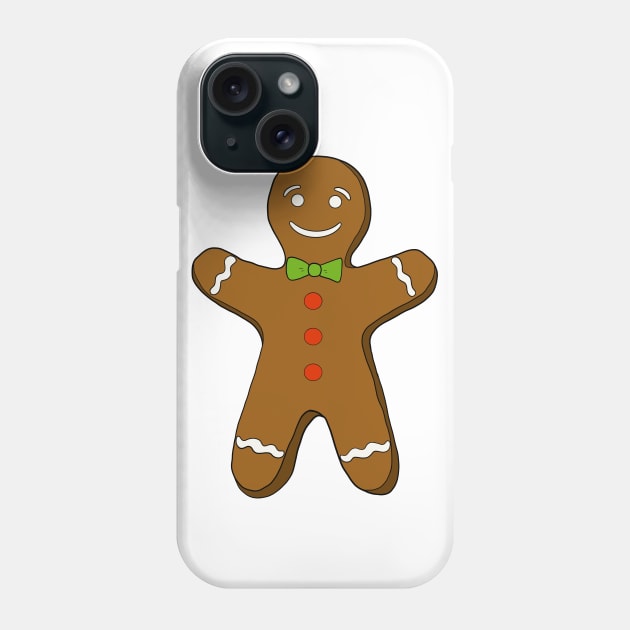 Gingerbread Man Phone Case by tabslabred