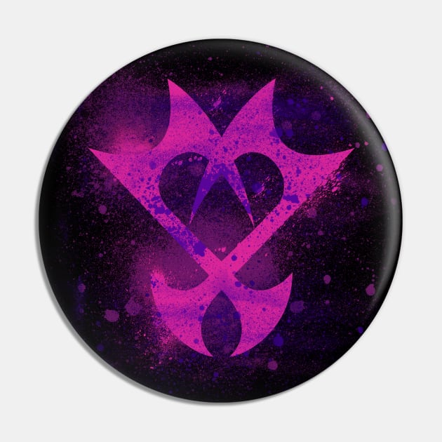 Kingdom Hearts Brushed Unversed Emblem Pin by Fabio Zannini