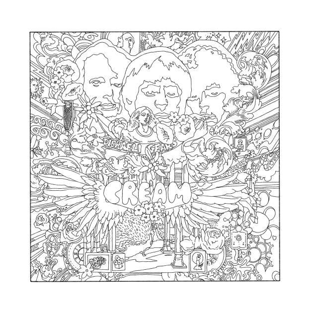 DISRAELI GEARS Cream TShirt TeePublic