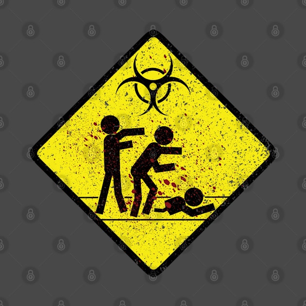 Zombie Crossing by hybridmindart