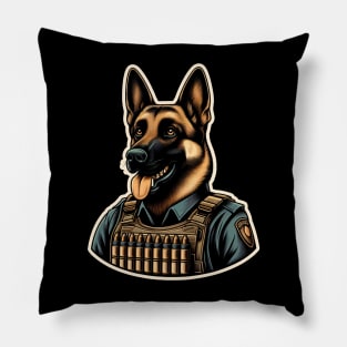 Belgian Malinois Soldier Pillow