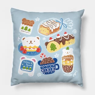 Polar Bear Cafe Pillow