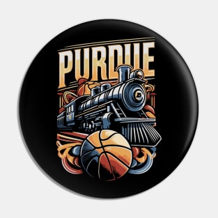 PURDUE Basketball Tribute - Basketball Purdure University Design Purdue Tribute - Basket Ball  Player Pin