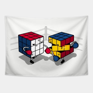 Cube Fight! Tapestry