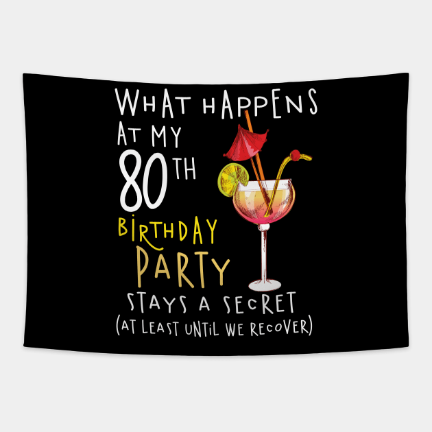 80Th Birthday - What Happens 80Th Birthday Tapestry by jrgenbode