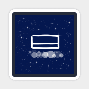 Bank card, electronic money, payment, technology, light, universe, cosmos, galaxy, shine, concept Magnet