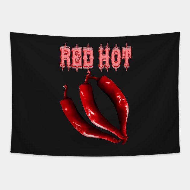 Hot Chili Spicy Food Expert Tapestry by PlanetMonkey