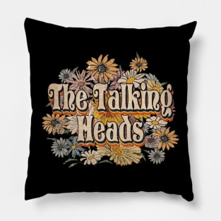The Talking Gifts Name Heads Flowers Personalized Retro Styles Pillow
