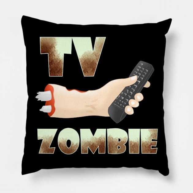 TV Zombie Pillow by ComicSpider