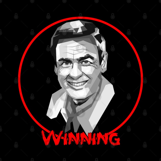 Winning (Bob Barker / The Price is Right) black white by agungsaid1234