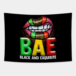 BAE Black And Exquisite Black Pride Tee Melanin Afro America Tapestry