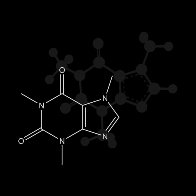 Caffeine Molecule by ChemECool