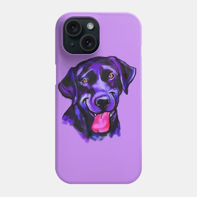 The Happy Black Lab Love of my Life Phone Case by lalanny