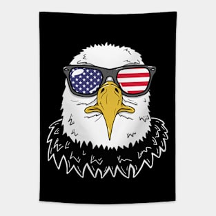 American Bald Eagle Wearing Sunglasses Tapestry