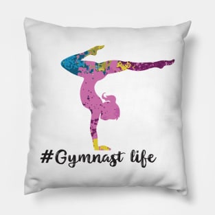 colorful gymnast life Pillow