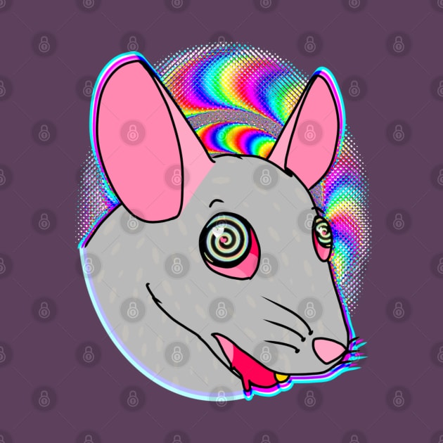 Tripped Out Rat (Full Color) by Rad Rat Studios