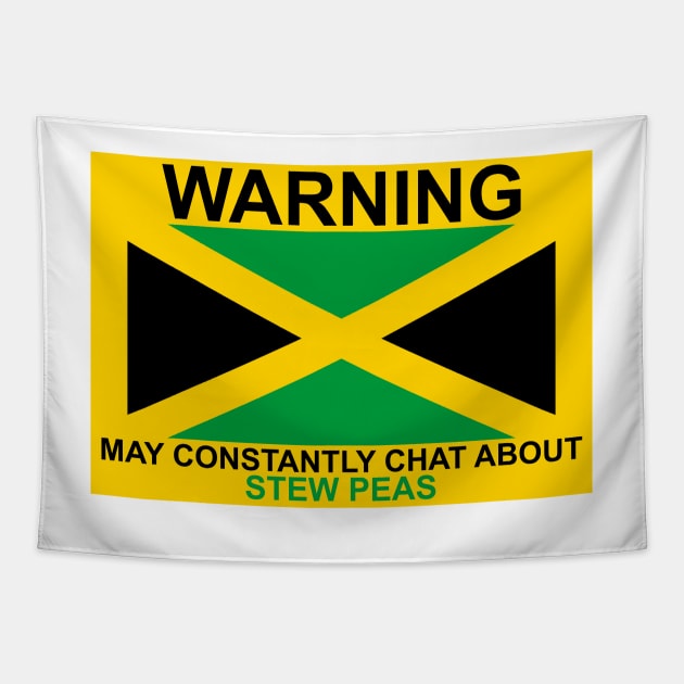 Warning May Constantly Chat About Jamaican Stew Peas Tapestry by Kangavark